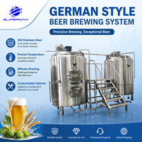 Équipement de brassage et de fermentation de bière artisanale personnalisé 500L/1000L/2500L, certifié ISO, micro-brasserie, moteur SUS304, garantie 5 ans