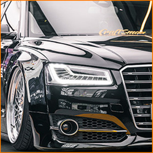 Pour <span class=keywords><strong>Audi</strong></span> <span class=keywords><strong>A8</strong></span> <span class=keywords><strong>D4</strong></span> 2011 à 2017 Facelift, mise à niveau des phares Matrix LED haute configuration, clignotants séquentiels, ensemble de phares avant noirs - Product Image 4