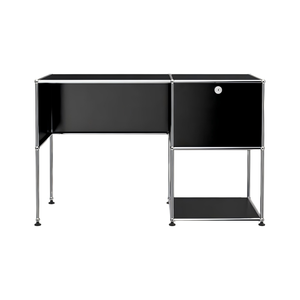 Bureau modulaire en acier inoxydable avec rangement grande capacité, meuble de bureau en métal, bureau d'étude, bureau d'ordinateur pour chambre à coucher, mobilier de bureau à domicile - Product Image 1