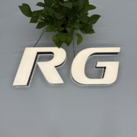 Enseigne en acrylique LED personnalisée, lettres 3D à double éclairage, lettres lumineuses résistantes aux intempéries, enseignes pour fabricants d'enseignes commerciales