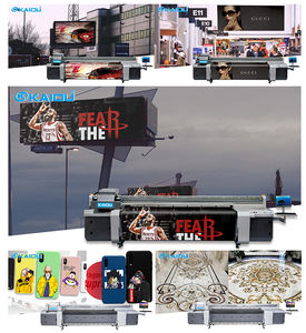 Buena estabilidad Impresora híbrida Uv de alta velocidad de 3200 mm 3,2 M Aplicar a tela publicitaria y Perla - Product Image 5