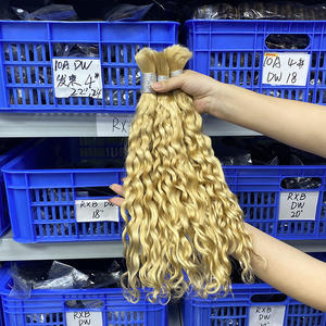 Vente directe usine : Extensions de cheveux humains brésiliens Remy, ondulés, grade 10A, 100g/paquet, non traités, sans couture - Product Image 2