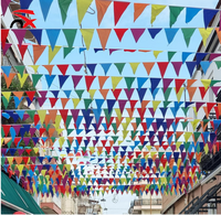 Drapeaux triangulaires imprimés sur mesure, guirlandes de fanions multicolores en polyester pour événements sportifs et fêtes – Approvisionnement direct usine