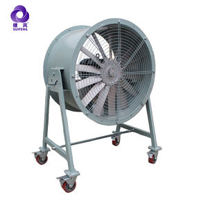 Ventilatore a flusso assiale portatile da 16 pollici 220V macchina di ventilazione Mobile marina industriale FREE Standing in acciaio inox AC Farms ventilatori - Product Image 4