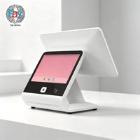 Terminal de point de vente tactile personnalisé 15,6 pouces, résolution 1920x1080, scanner QR, imprimante de reçus 80 mm, Wi-Fi 6, Bluetooth 5.2, Android/Windows