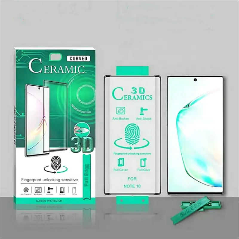 9H Gốm Sứ Thủy Tinh Bảo Vệ Màn Hình Đối Với Samsung Galaxy S7 Cạnh S9 S10 Chống Sốc Bảo Vệ