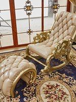 Fauteuil à bascule en cuir véritable de style européen Fuan, chaise de repos pour adultes, chaise de loisirs pour personnes âgées, chaise en bois massif, meubles pour la maison