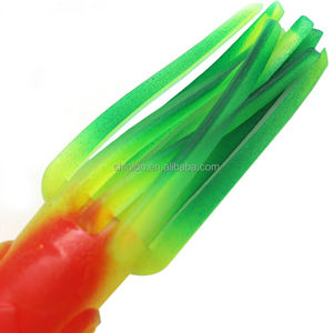 Señuelos de calamar luminosos para curricán de 9 pulgadas, faldas de pulpo de pesca de goma de plástico suave, señuelo de curricán de calamar para dragas, cadenas de margaritas - Product Image 5