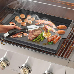 Piastra da cucina antiaderente <span class=keywords><strong>in</strong></span> <span class=keywords><strong>ghisa</strong></span> Pre-stagionata con piastra Grill alta per pareti laterali per una facile preparazione del cibo - Product Image 6