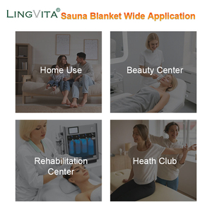 Lingvita Sac de Sauna Chauffant 3 Zones Portable <span class=keywords><strong>Couverture</strong></span> Enveloppante <span class=keywords><strong>pour</strong></span> Soins Corporels Personnels en Cuir PU Noir - Product Image 5