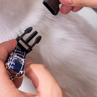 Ensemble laisse et harnais pour chat style bohème, réglable, en nylon imprimé, accessoire de promenade extérieur