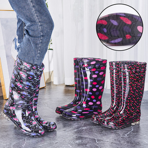 Bottes de pluie mi-hautes pour homme QF1 en EVA avec amorti et gants en caoutchouc, protection imperméable pour le jardinage, toutes saisons - Product Image 3