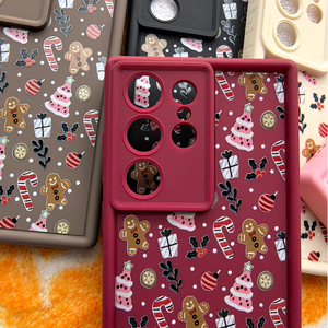 Funda de teléfono con estampado de Feliz Navidad para Samsung Galaxy S25 Plus S24 S23 <span class=keywords><strong>S22</strong></span> S21 <span class=keywords><strong>Ultra</strong></span> S24FE, funda suave de TPU para Año Nuevo, regalos de Navidad - Product Image 4