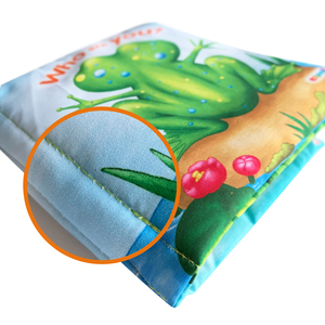 <span class=keywords><strong>Livre</strong></span> en tissu Peek-a-Boo avec son bruit froissé, <span class=keywords><strong>livre</strong></span> en tissu interactif pour enfants, jouet pour bébé avec un plaisir infini - Product Image 6