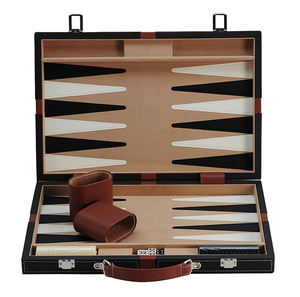 Set da Gioco Backgammon <span class=keywords><strong>Turco</strong></span> in Pelle con Design Personalizzato e Chiusura Magnetica - Product Image 3
