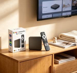 Dcolor DC2 Android TV Box 4K HDR con Soporte para Google Assistant, Reproductor Multimedia Inteligente con Google Play - Product Image 1