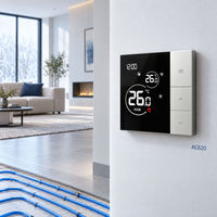 Système de contrôle intelligent pour chauffage par le sol AC620 TL39 AC9400, thermostat, actionneur électrique, boîtier central AC 220V, résidentiel