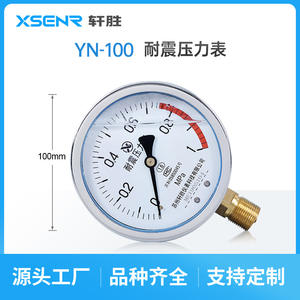 Manómetro Resistente a Impactos Suzhou Xuansheng YN100 de 100 mm con Conexión Roscada de Acero Inoxidable para Agua, Aire y Aceite - Product Image 5