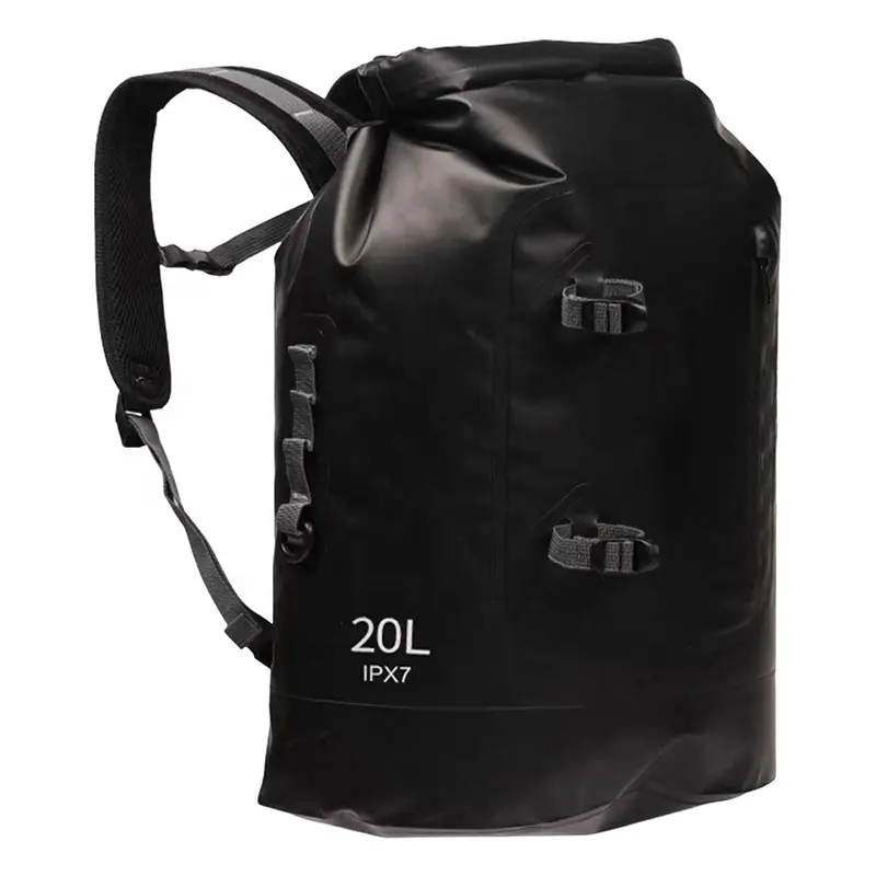 Logo personalizzato 500D telone in PVC 20L 30L 40L campeggio all'aperto escursionismo borsa da arrampicata zaino impermeabile zaino asciutto