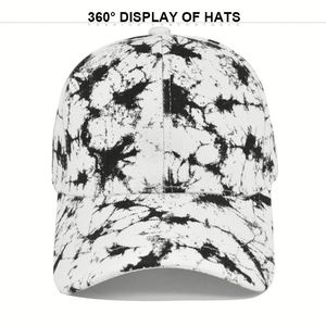 Fashion Tie-Dye Baseball <b>Cap</b> for Men <b>Women</b> Adjustable Snapback Hat with Casual Print, Ideal for Summer Outdoor & Daily Wear - Product Image 4