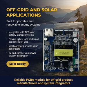 Inversor de Corriente para Auto de 300W Pico y 150W, Placa Convertidora PCBA, DC 12V a AC 110V 220V, Módulo Inversor de Onda Sinusoidal Modificada, OEM ODM CE RoHS - Product Image 4