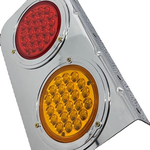Luces traseras universales para remolque de camión, luces traseras LED de dos colores, luces traseras LED de aluminio - Product Image 1