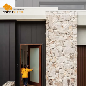 Revêtement mural extérieur moderne pour hôtel, <span class=keywords><strong>carrelage</strong></span> avec surface <span class=keywords><strong>naturelle</strong></span> fendue, résistant aux acides, <span class=keywords><strong>pierre</strong></span> de culture <span class=keywords><strong>beige</strong></span> - Product Image 2