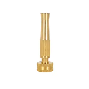 4 Inch Solid Brass Variable Flow Controls Garden Hose Nozzle