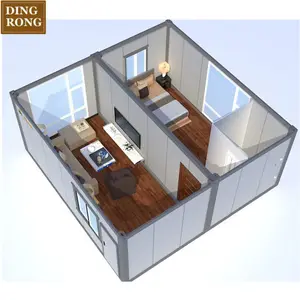 Lowes folding prefab modular motel container casas escritório com banheiro casa pré-fabricada pronto para viver design alemanha