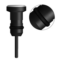 Venta al por mayor teléfono móvil aleación de aluminio 3,5mm Metal auriculares Jack tapón antipolvo para iPhone 14 Samsung S24