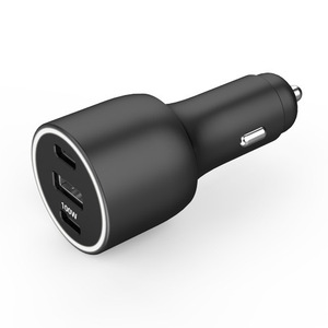 2024 New Arrival PD QC3.0 Mini Car Charger 100W Dual loại C USB 3 cổng điện thoại di động sạc điện nhanh trong xe - Product Image 4