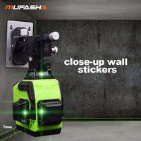 MUFASHA Niveau laser rotatif 3D à faisceau vert 12 lignes 360 Niveau laser rotatif à nivellement automatique pour mur extérieur et sol T121