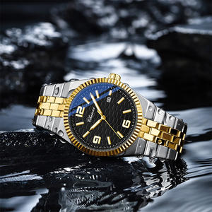 Montre Fabricant Personnalisé en Vrac Pas Cher Cadran Vert Montre pour Hommes avec Logo - Product Image 5