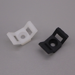Attache-câble à vis unique, pince de fixation, clip en plastique, clip de montage pour cordon, fermeture éclair, support de serre-câble en nylon noir, support de fixation pour serre-câble - Product Image 2