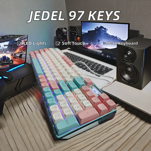 OEM/ODM <span class=keywords><strong>Clavier</strong></span> de jeu mécanique professionnel à 97 touches, confortable, PBT, avec interrupteur <span class=keywords><strong>silencieux</strong></span>, blanc pour les joueurs - Product Image 4