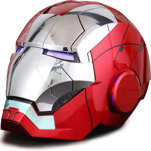 Casque <span class=keywords><strong>Iron</strong></span> <span class=keywords><strong>Man</strong></span> à commande vocale, lumineux, ouvrant et fermant électriquement, transformable, pour cosplay, fête, en plastique - Product Image 5