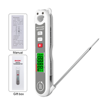 Termometer makanan Digital, pengukur suhu daging BBQ
