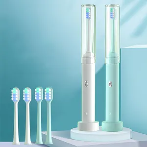 Новая стильная Водонепроницаемая звуковая электрическая зубная щетка Ipx7 уровня для взрослых для дезинфекции