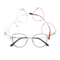HM018 Montures de lunettes de vue pour femmes, style œil de chat, montures optiques tendance, montures de lunettes à large bord
