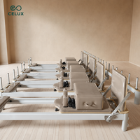 Lit de Pilates Reformer Portable Professionnel à Base en Aluminium Robuste, Machine d'Entraînement, Capacité 180 kg, pour la Rééducation Clinique