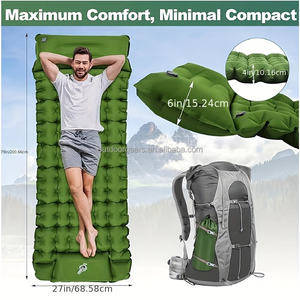 バックパックエアキャンプマットマットレスパッドキャンプスリーピングパッド用の超快適コンパクト - Product Image 4