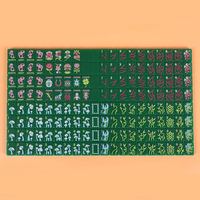 Tuiles de Mahjong Américaines Personnalisées Directes d'Usine, en Acrylique Vert Premium, Design Bouddha Joker, Ensemble de Voyage Portable pour le Divertissement