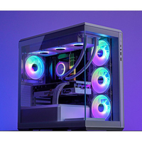 Jonsbo D301 Seaview No Column Cool Style ATX Mid Tower Desktop Back Computer Chassis Full Side Transparent Fish Tank 360 Plug-In
