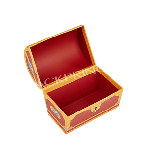 Caja de regalo DIY <span class=keywords><strong>sorpresa</strong></span> <span class=keywords><strong>Cofre</strong></span> del Tesoro para niños, almacenamiento grande, bloqueo de Metal en relieve, laminación mate, cartón de papel reciclable - Product Image 2