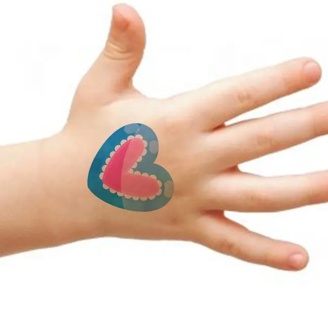 Desain Tato Makeup Hari Valentine Lucu Hati Cinta Huruf Burung Seni Tubuh Tato Temporer Stiker Tato