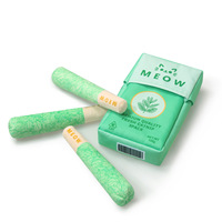 Boîte à cigarettes de simulation verte écologique en stock Jouet pour animaux de compagnie Jouet en peluche transfrontalier pour chien et chat Menthol