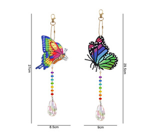 Nouvelle fenêtre jardin décor cristal acrylique diamant <span class=keywords><strong>peinture</strong></span> pendentif attrape-soleil carillons éoliens Art suspendu Unique article décoratif - Product Image 6