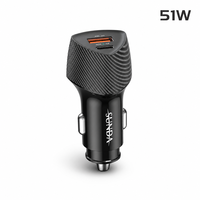Chargeur de voiture intelligent rapide type-c USB-C QC18W PD20W Mini adaptateur de chargeur de voiture charge rapide téléphone portable cadeau chargeurs rapides