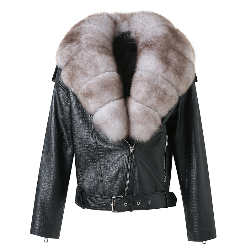 Shop Our New Arrival - Women's Leather Jackets with Fox Fur