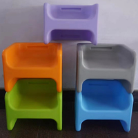 Tabouret/chaise en plastique multifonctionnel, écologique, durable et moderne pour usage commercial, mobilier scolaire, salles de musique, bureaux à domicile, chœurs